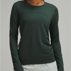 Lululemon Swiftly Relaxed Long-Sleeve Hip Length Shirt Legacy Green Size 6